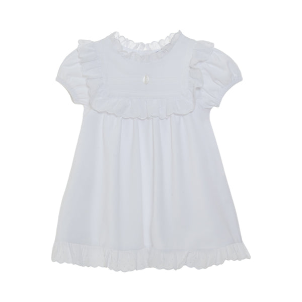 White Knit Ruffle Dress - CALL TO PURCHASE By George Baby 732-939-1135 White Knit Ruffle Dress - CALL TO PURCHASE By George Baby 732-939-1135