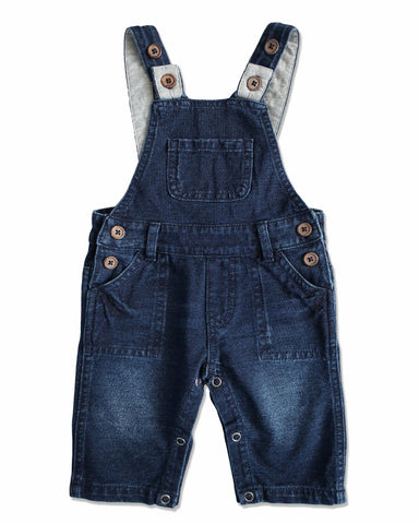 Blue Jersey Jean Overalls