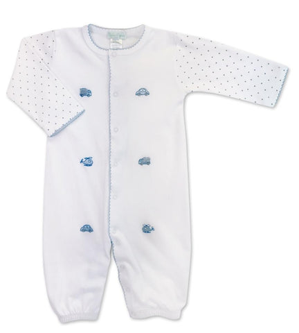 Embroidered Transportation Playsuit/Converter