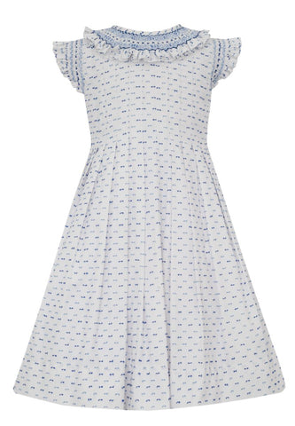Blue Swiss Dot Dress