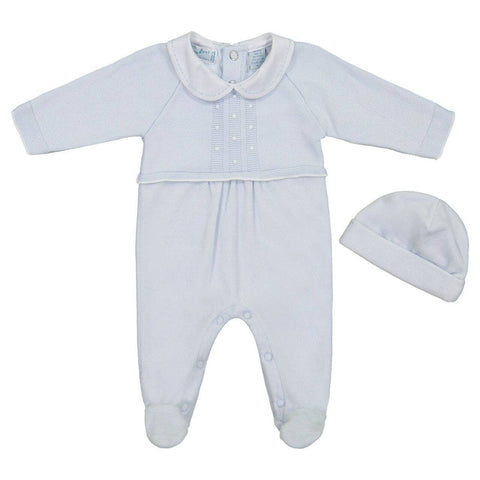 Blue Velour/Knit 1pc