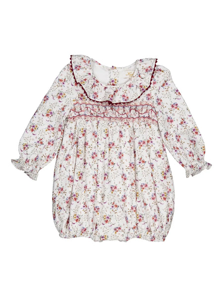 French Winter Bouquet Smocked Bubble