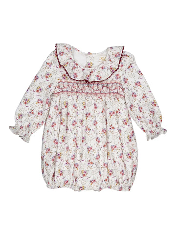 French Winter Bouquet Smocked Bubble