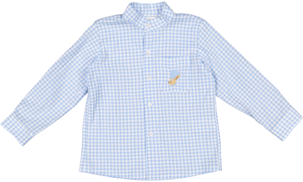 Blue Check Bunny Shirt