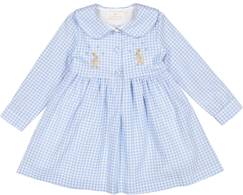 Blue Check Bunny Dress