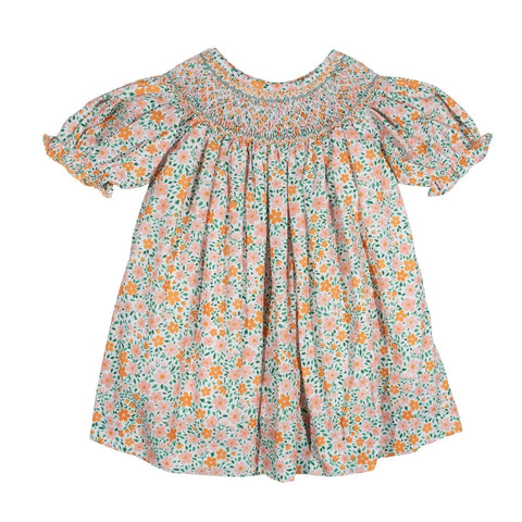 Fall Floral Smocked Liberty Floral Dress
