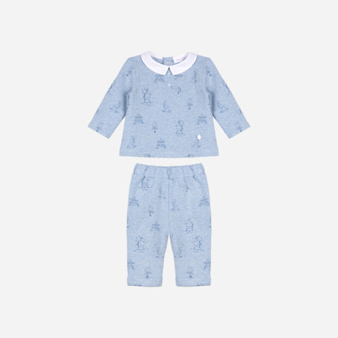 Teddy Bear Toile 2pc Set