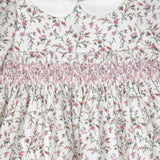 Ivory/Pink Smocked Liberty Dress