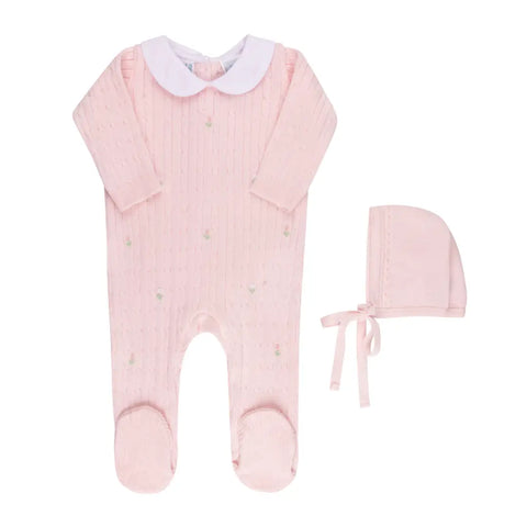 Pink Knit Rosebuds 1pc
