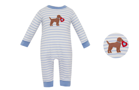 Boys Valentine Playsuit
