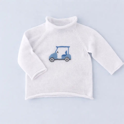 Blue Golfcart Sweater