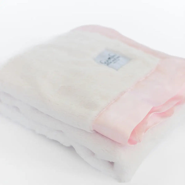 ellie and sam pink luxe baby blanket