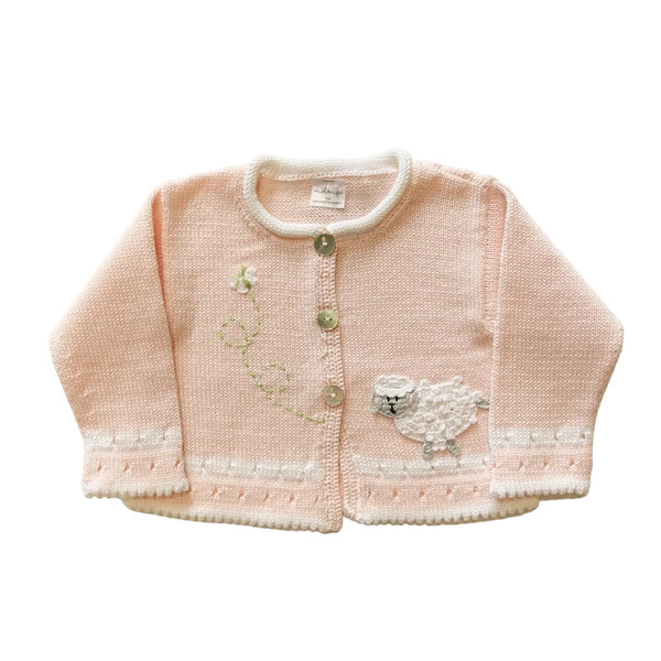 Pink Lamb Cardigan