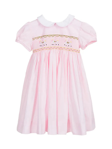 Pink Smocked Carousel Dress
