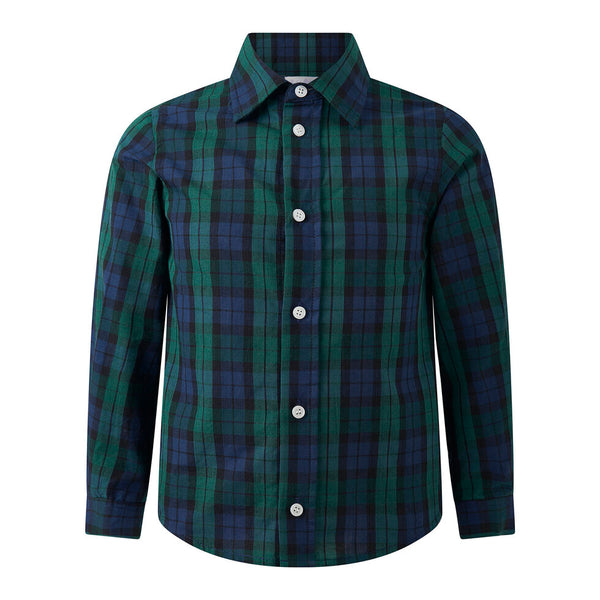 Blackwatch Plaid Shirt.  Sizes 4-10