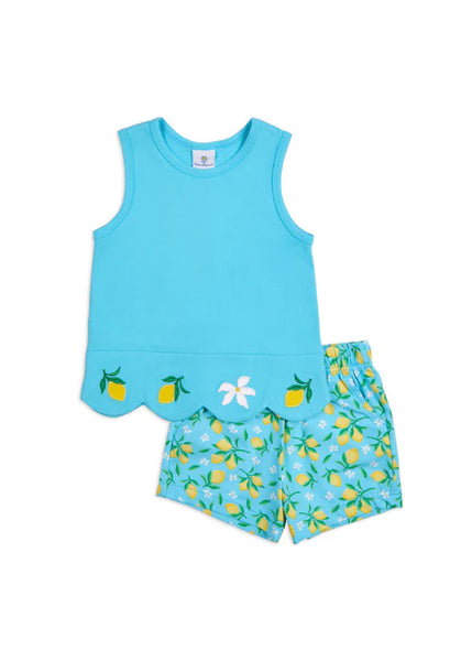 Florence Eiseman Lemon Top & Shorts Set