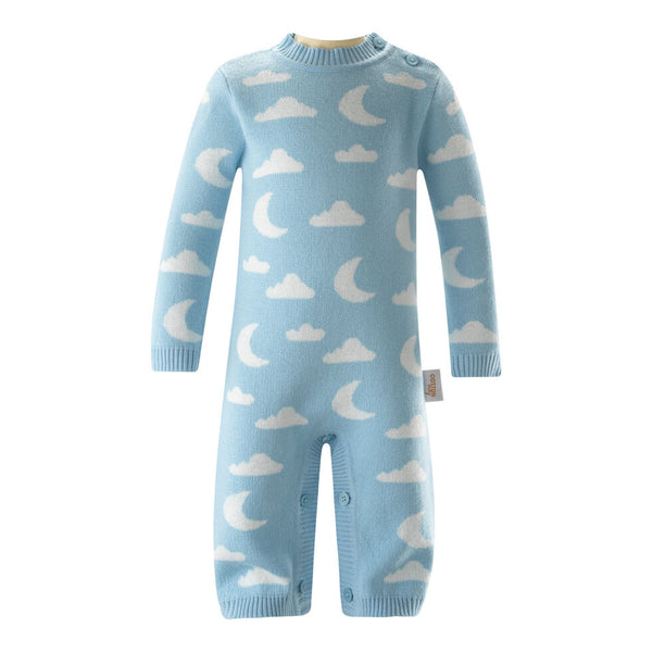 Blue Knit Moon and Cloud 1pc - CALL TO PURCHASE