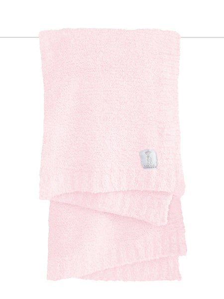 Little Giraffe Pink Luxe Chenille Blanket