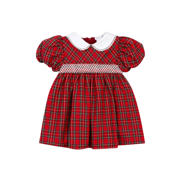 Smocked Tartan Plaid Dress