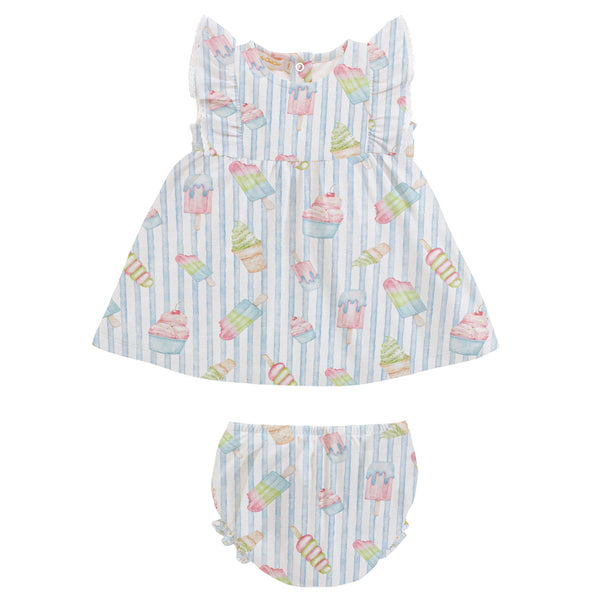 Pima Ice Cream Dress Set