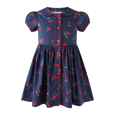 Cherry Buttonfront Dress