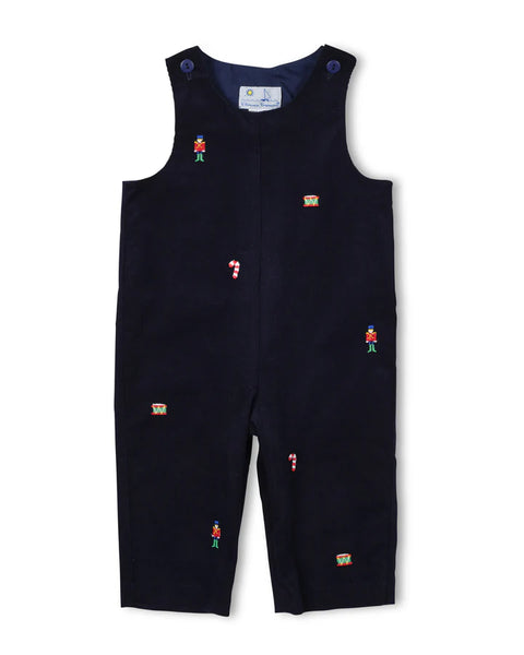 Navy Embroidered Nutcracker Overall