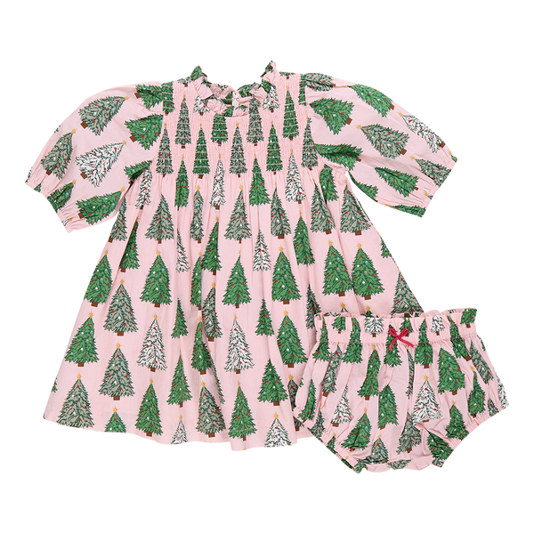 Pink Christmas Tree Dress