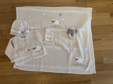 Lamb Blanket, Sweater & Hat