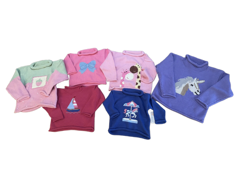 Girls Rollneck Sweaters