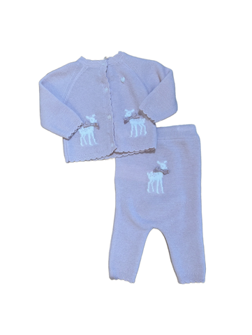 Pink Knit Deer 2pc Set