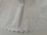 White Eyelet Embroidered Christening Gown