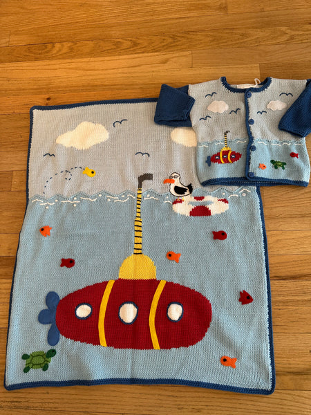 ArtWalk Red Submarine Blanket