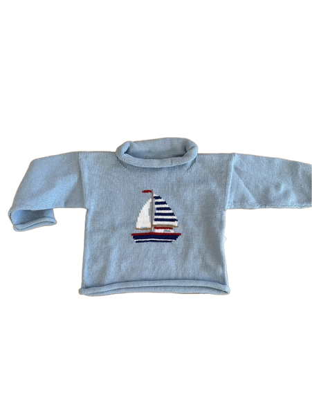 Sailboat Rollneck Sweater