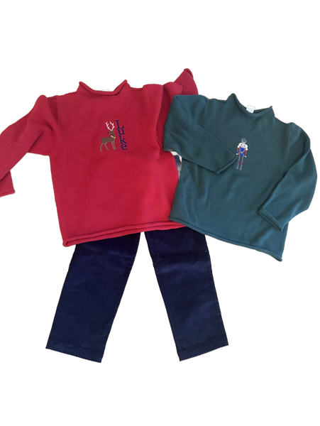 Monogrammed Holiday Sweaters - CALL TO PURCHASE