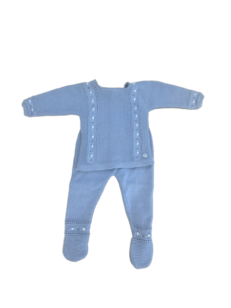 Blue 2pc Knit Set