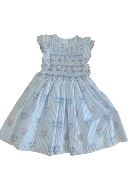 Smocked Hydrangea Dress