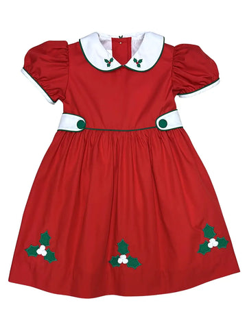 Red Hollies Classic Dress