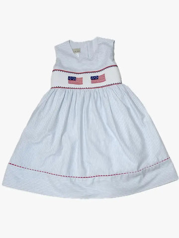 Smocked Flag Dress