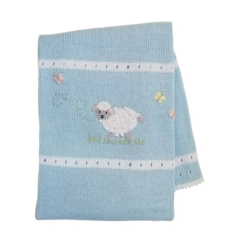 Blue Lamb Blanket