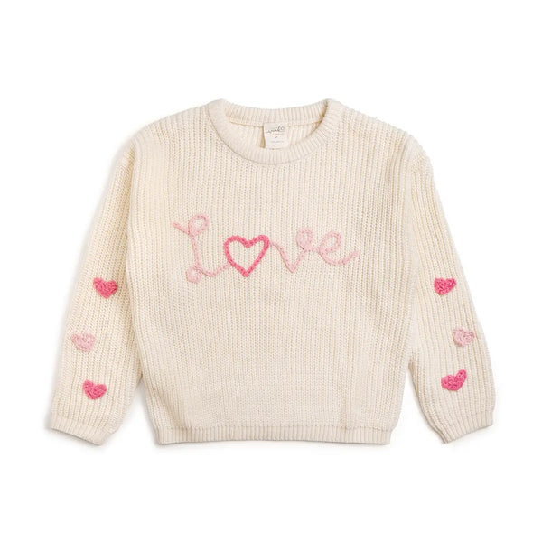 Love Hearts Sweater.     Sizes 12/18-6