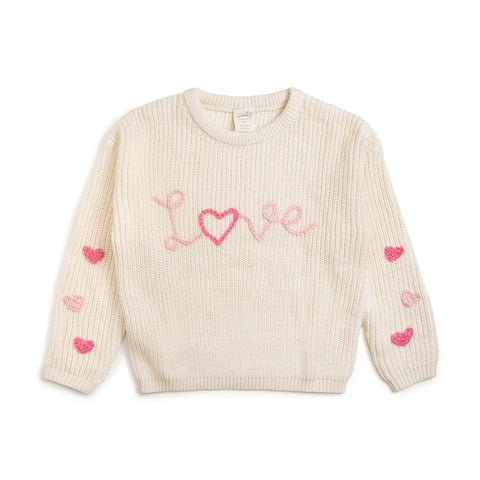 Love Hearts Sweater.     Sizes 12/18-6