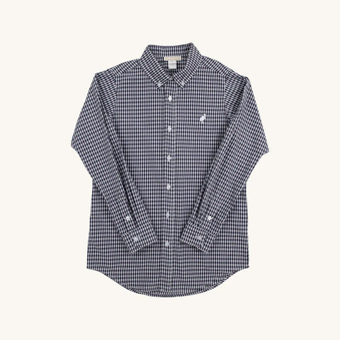TBBC Navy Gingham Deans List Dress Shirt