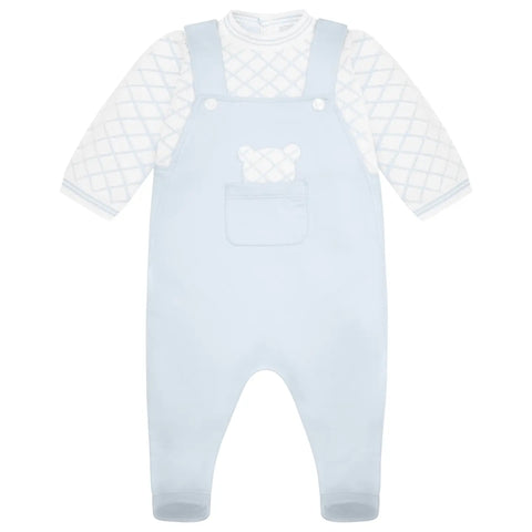 Blue 1pc Teddy Footie