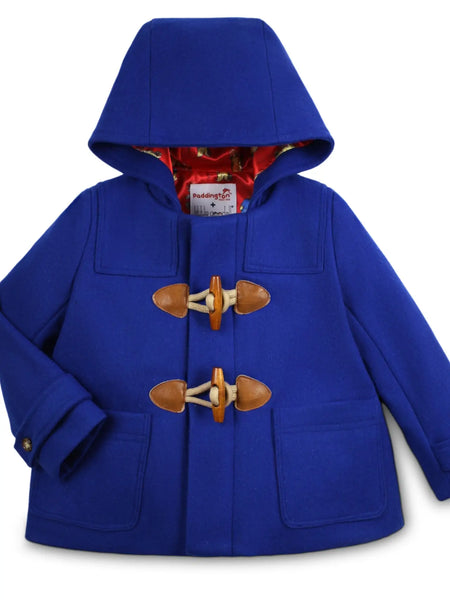 Royal Blue Toggle Paddington Bear Coat