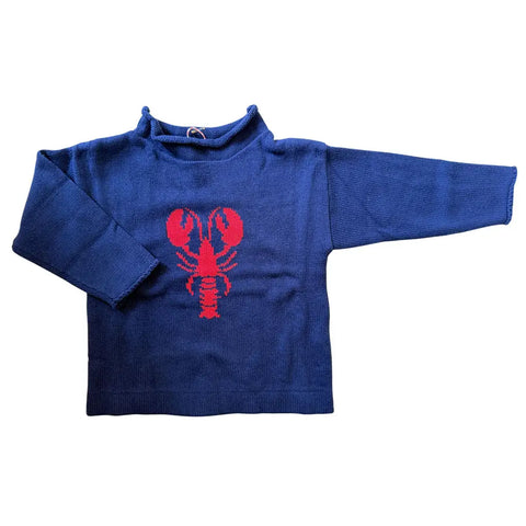 Blue Lobster Rollneck Sweater