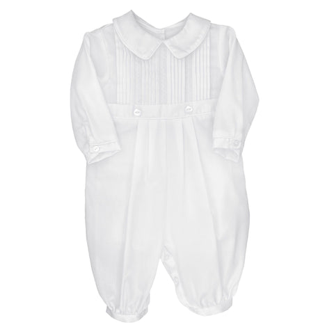 Boys Long Sleeve Christening Romper. 12m-24m