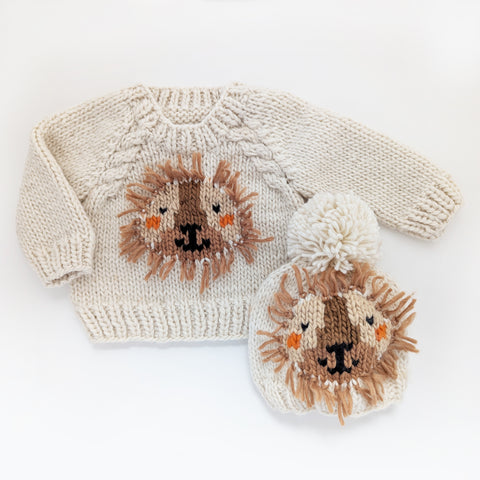 Lion Sweater & Hat Set