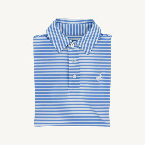 Blue Striped Performance Shirt