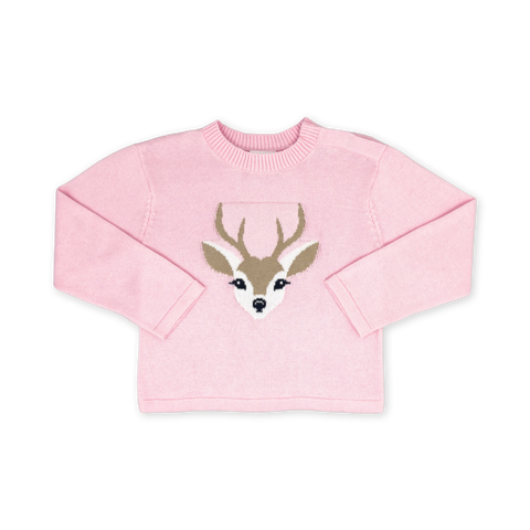 Pink Deer Sweater