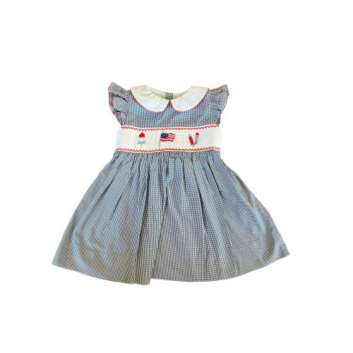 Smocked Patriotic Dress